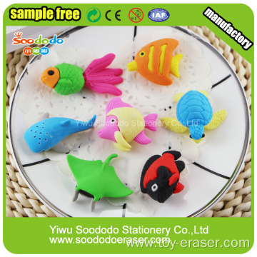 Sea Fish Shaped Eraser,Cheaper gift toy eraser for kid